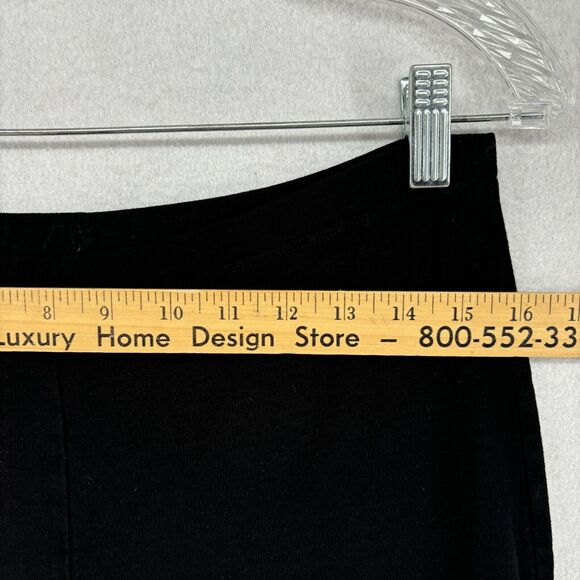 EILEEN FISHER Pants XS Washable Stretch Crepe Straight Leg Trouser Black USA - Picture 10 of 14